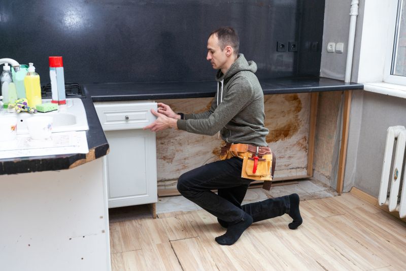 Detail of Refinished Cabinets