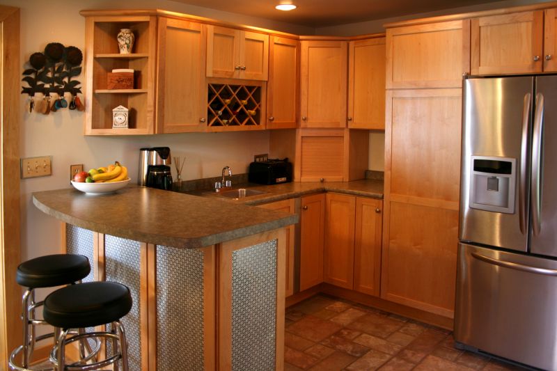 Refinished Kitchen Cabinets in Modern Design